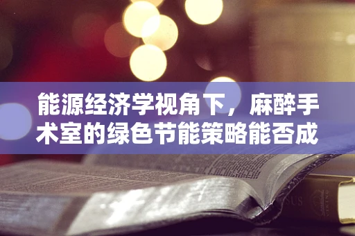 能源经济学视角下，麻醉手术室的绿色节能策略能否成为医院降耗新‘麻醉’？