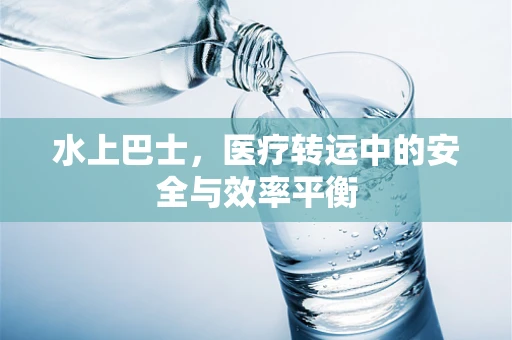 水上巴士，医疗转运中的安全与效率平衡