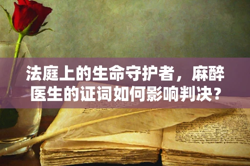 法庭上的生命守护者，麻醉医生的证词如何影响判决？