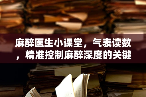 麻醉医生小课堂，气表读数，精准控制麻醉深度的关键？